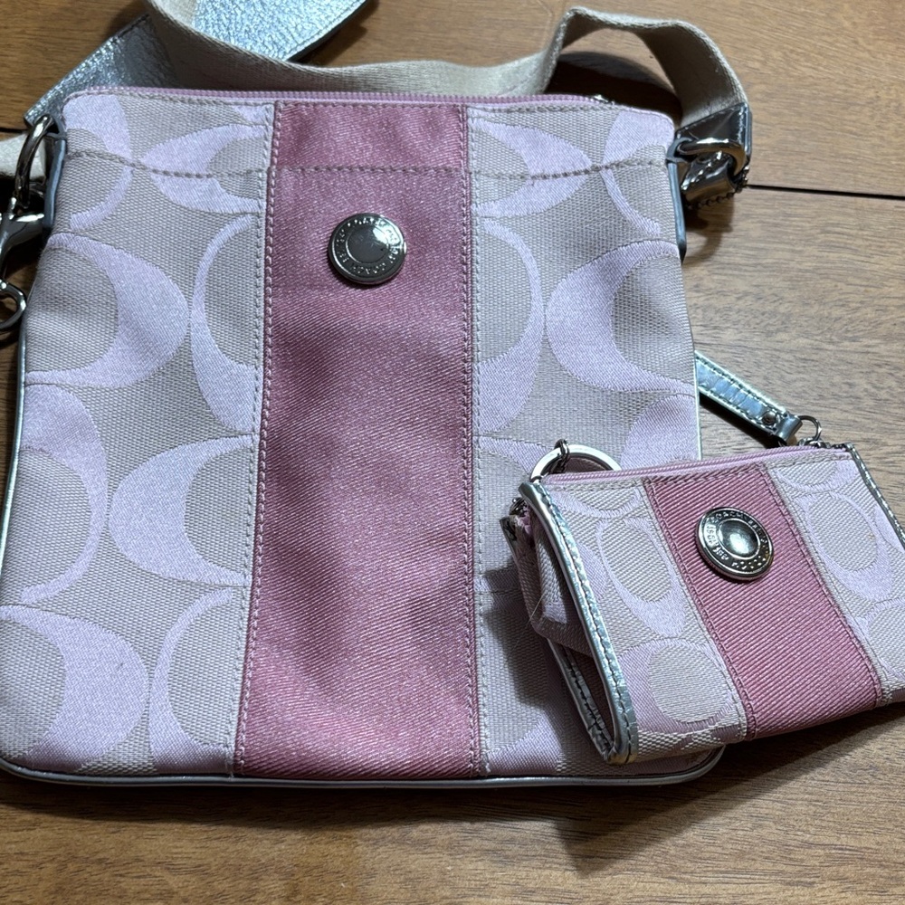 Coach crossbody bag and matching wallet